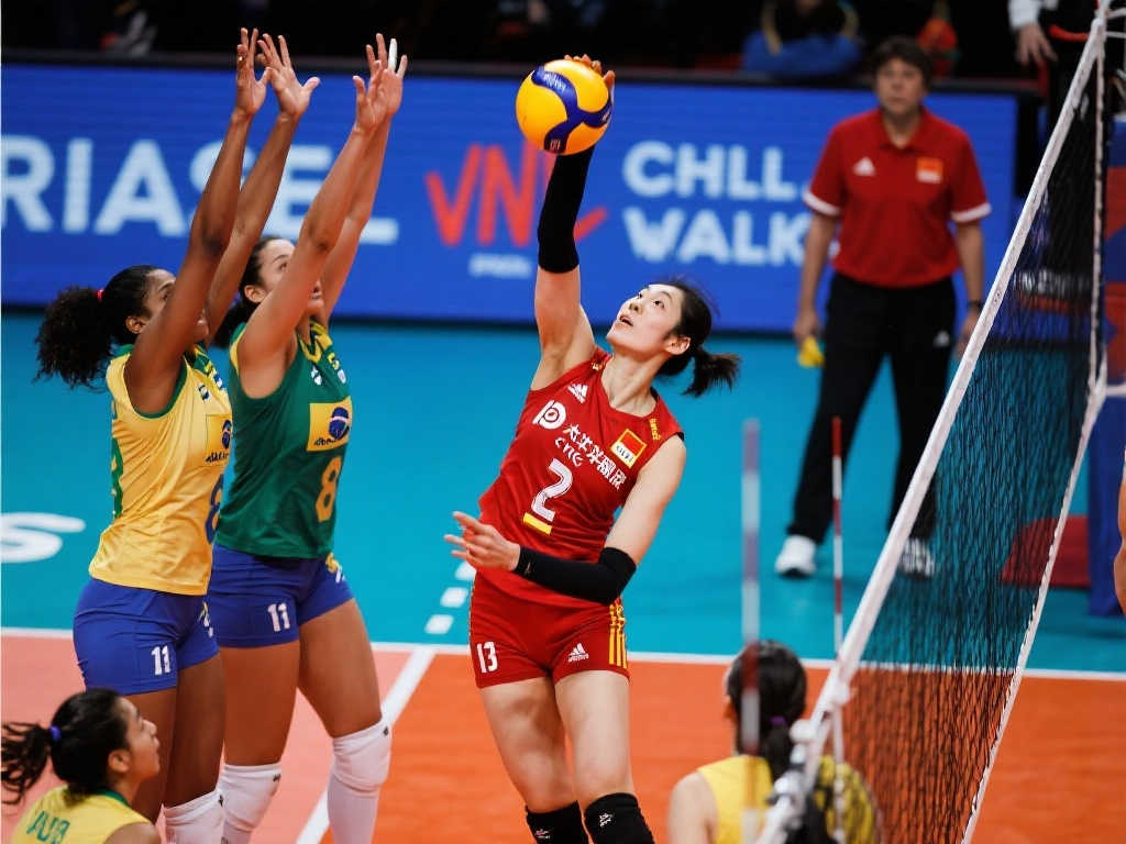 中国女排对阵巴西女排精彩直播 中国女排对阵巴西女排精彩直播